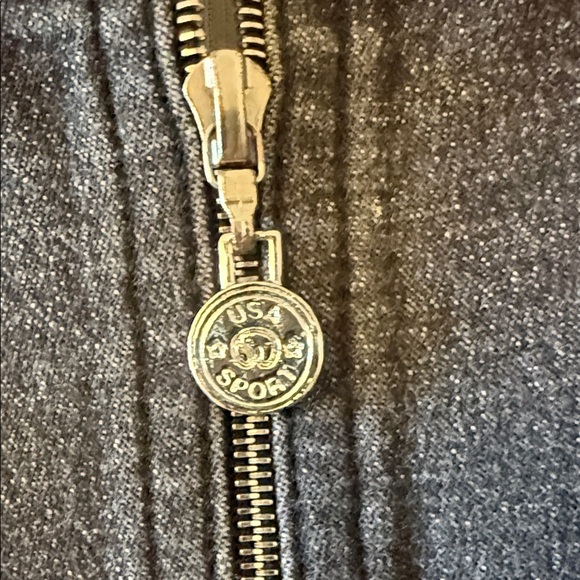 St John Sport Studded Gray Denim Jacket Size Small - Picture 4 of 6